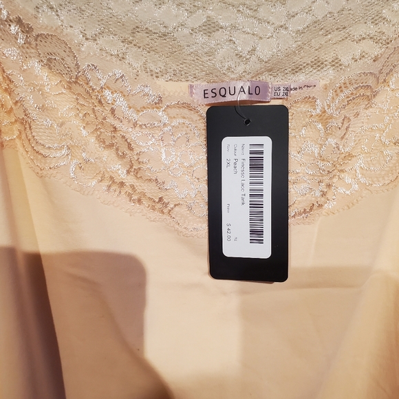 XL Peach Lace Tank - Picture 4 of 8